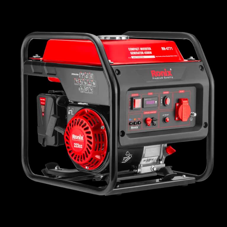 Бензиновый инверторный генератор Ronix 4500 Вт, 4-тактный двигатель, бак 10 литров, RH-4771