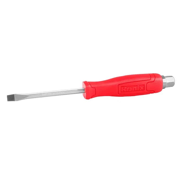 Ударная отвертка с магнитным наконечником SL, 200x8, Ronix, RH-2944