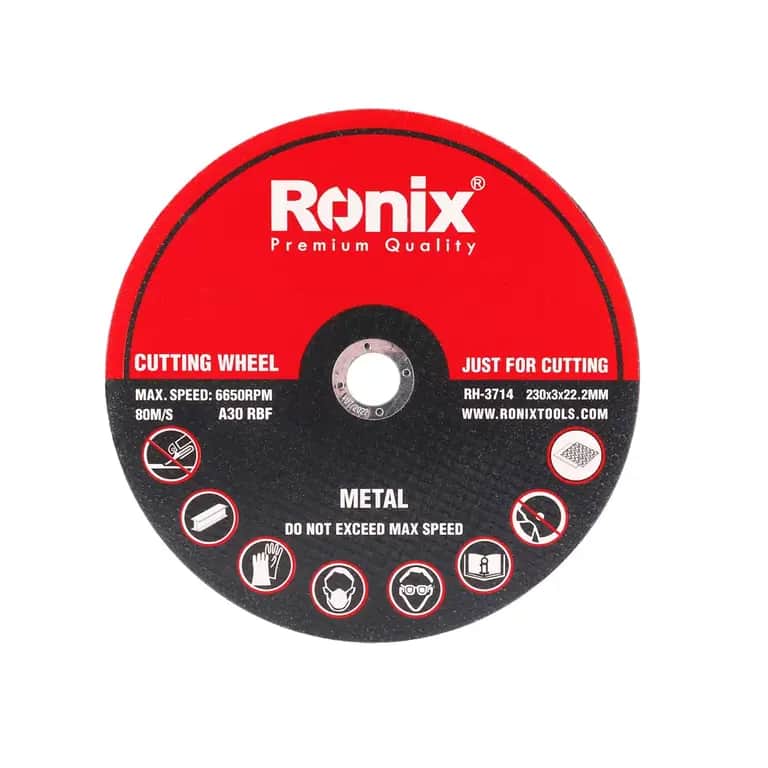 Диск отрезной по металлу T41, 230х3.0х22.2 мм, Ronix, RH-3714