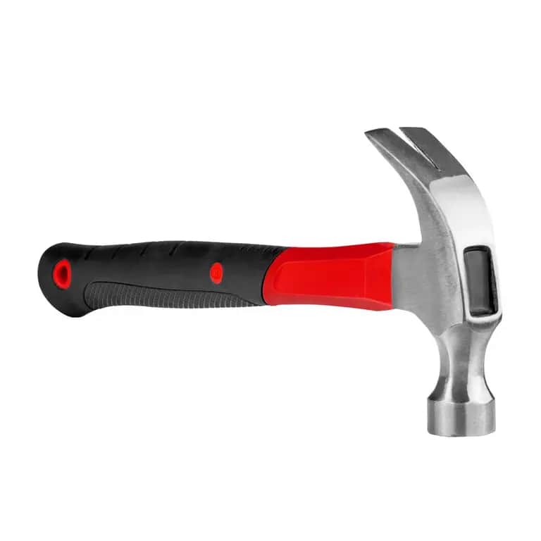 Молоток-гвоздодер с фиберглассовой рукояткой, 220 грамм, Ronix, RH-4726