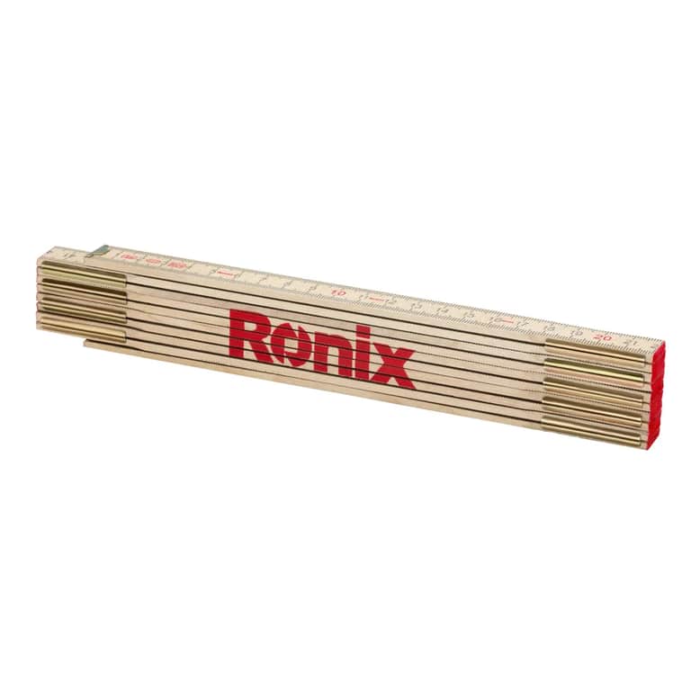 Линейка складная деревянная 2 метра Ronix двухсторонняя, точность ±0,14 мм/м, RH-9715