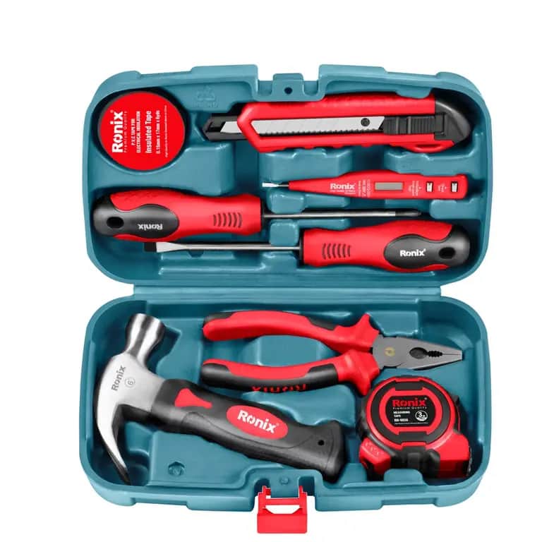 Набор инструментов для дома (8 предметов) в кейсе, Ronix, RS-0002