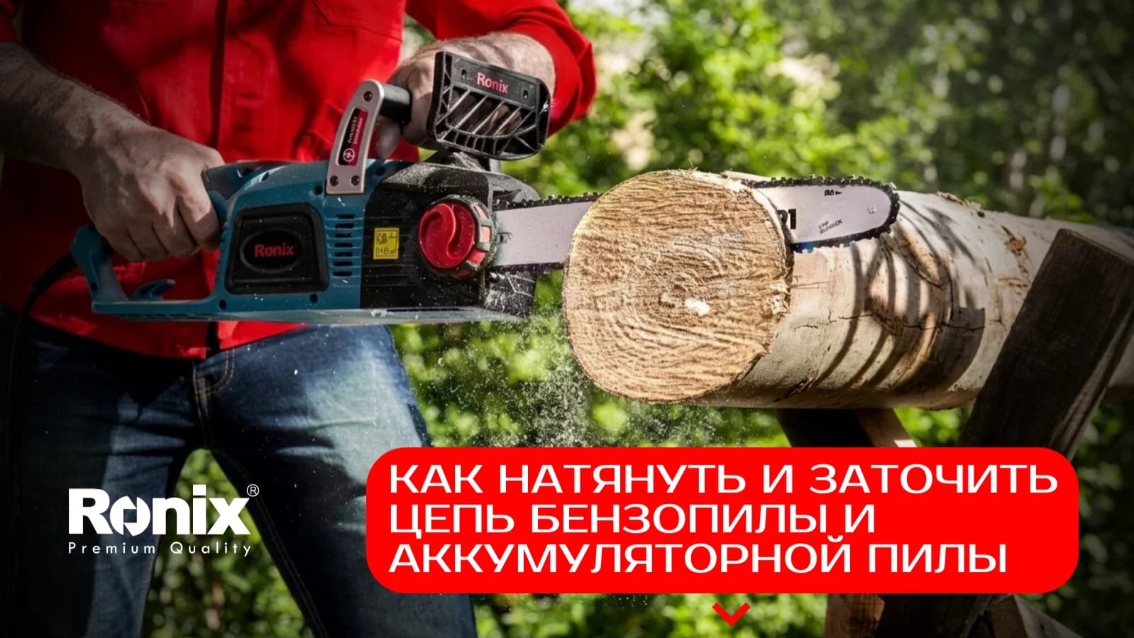 Как натянуть и заточить цепь бензопилы и аккумуляторной пилы