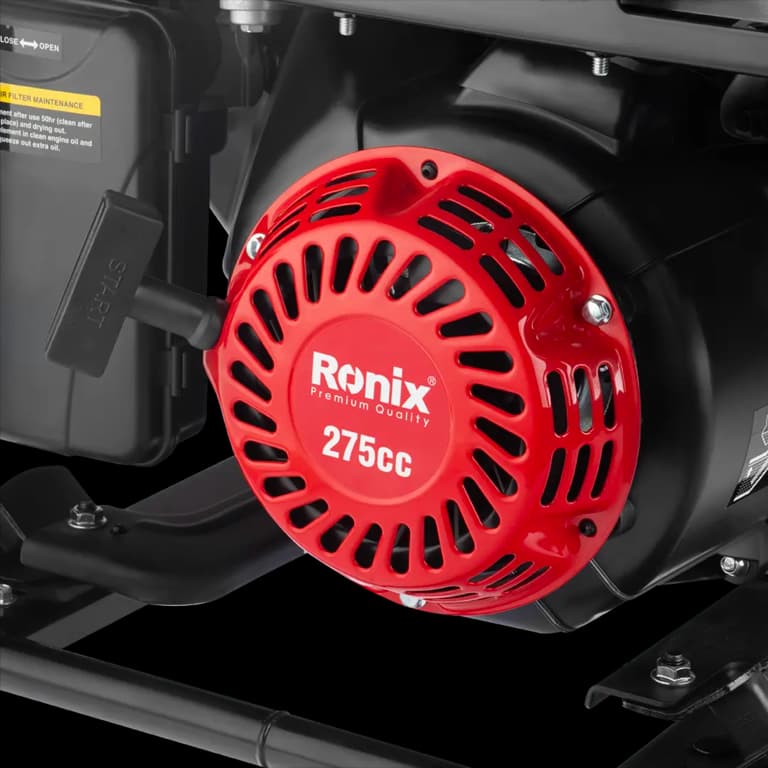Бензиновый инверторный генератор Ronix 6000 Вт, 4-тактный двигатель, бак 15 литров, RH-4772 — фото 8