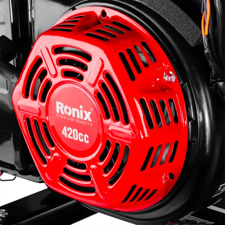 Бензиновый инверторный генератор Ronix 8000 Вт, 4-тактный двигатель, бак 25 литров, RH-4773 — фото 4