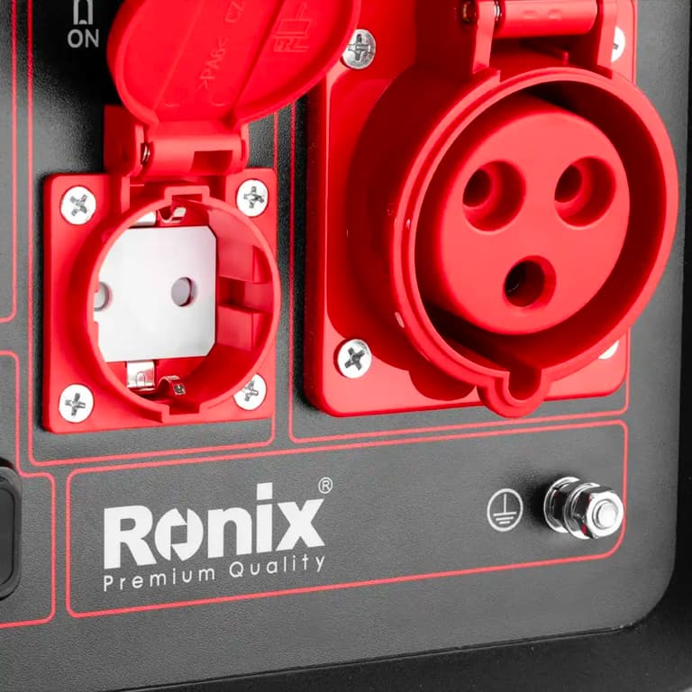 Бензиновый инверторный генератор Ronix 8000 Вт, 4-тактный двигатель, бак 25 литров, RH-4773 — фото 8