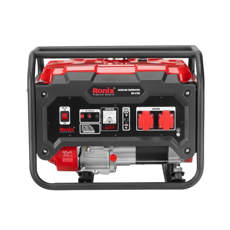 Бензиновый генератор Ronix 3500 Вт, 4-тактный двигатель, бак 15 литров, RH-4780 — фото 4