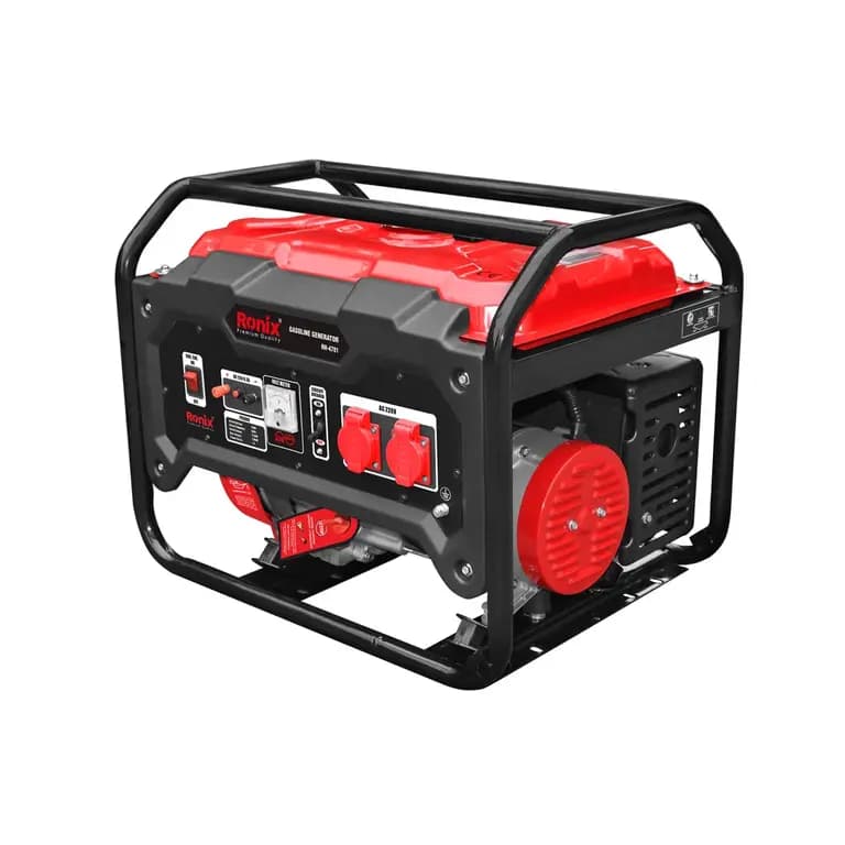 Бензиновый генератор Ronix 3300 Вт, 4-тактный двигатель, бак 15 литров, RH-4781 — фото 2