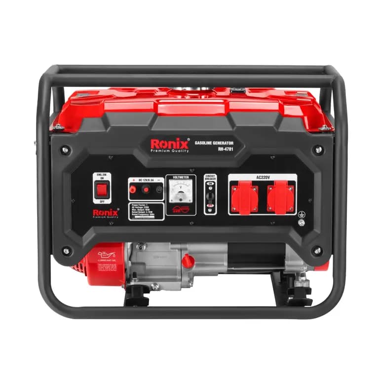 Бензиновый генератор Ronix 3300 Вт, 4-тактный двигатель, бак 15 литров, RH-4781 — фото 4