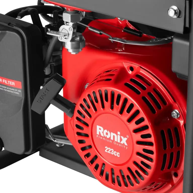 Бензиновый генератор Ronix 3300 Вт, 4-тактный двигатель, бак 15 литров, RH-4781 — фото 7