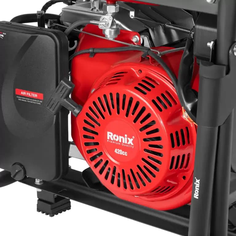 Бензиновый генератор Ronix 5500 Вт, 4-тактный двигатель, бак 25 литров, RH-4782 — фото 5