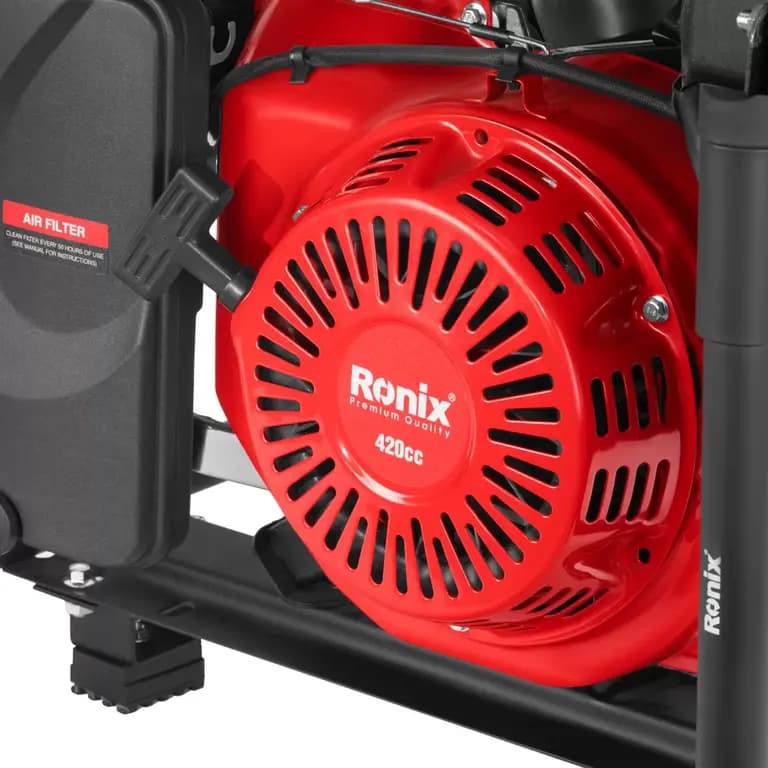 Бензиновый генератор Ronix 6500 Вт, 4-тактный двигатель, бак 25 литров, RH-4783 — фото 4