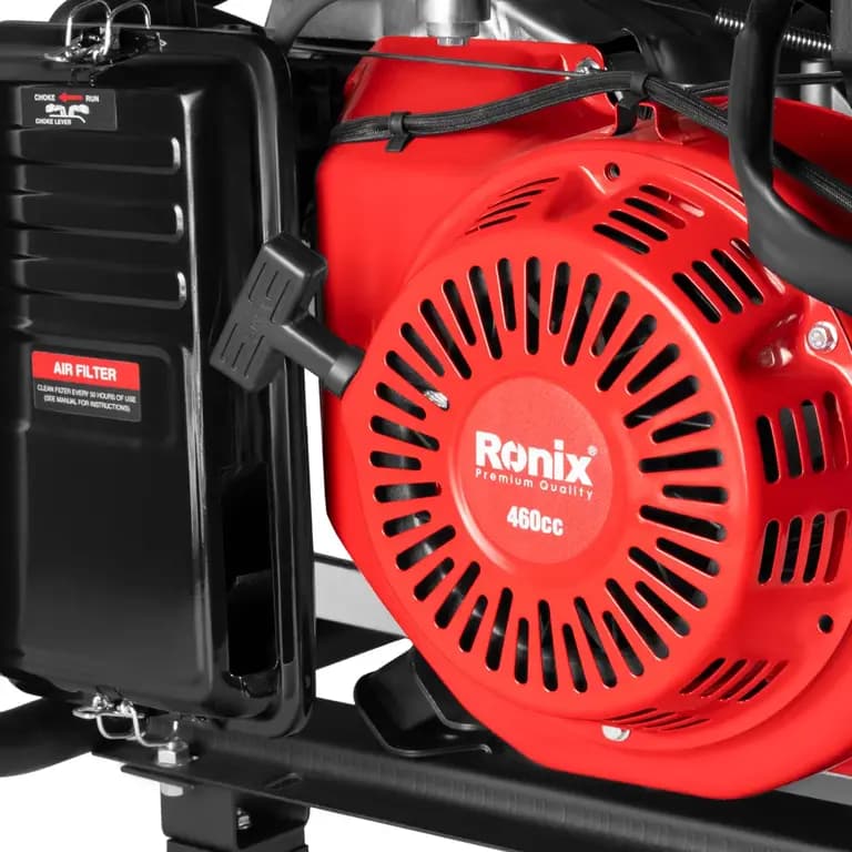 Бензиновый генератор Ronix 7500 Вт, 4-тактный двигатель, бак 25 литров, RH-4784 — фото 4