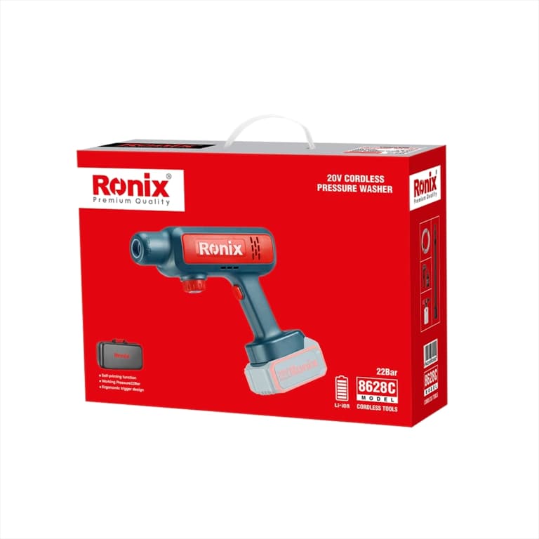 Беспроводная мойка высокого давления, 20 В, Ronix (без аккумулятора и зарядного устройства) — фото 9