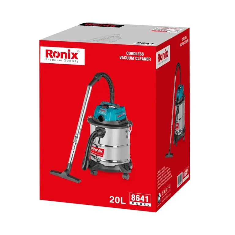 Аккумуляторный компактный строительный пылесос 20V, объем 20 литров, Ronix, 8641 — фото 11