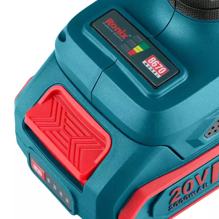 Аккумуляторный дрель-шуруповерт бесщеточный 60Нм, Li-ion 20V, 2.0Ah (кейс, 2 акб, заряд. устройство) — фото 7