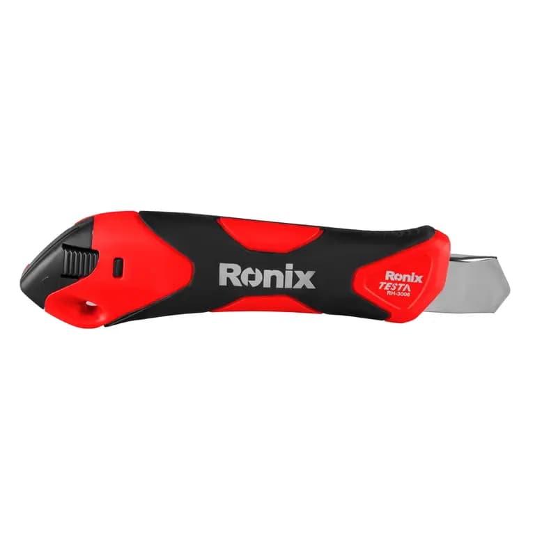 Нож строительный канцелярский "Testa" 18 мм с фиксатором Ronix — фото 3