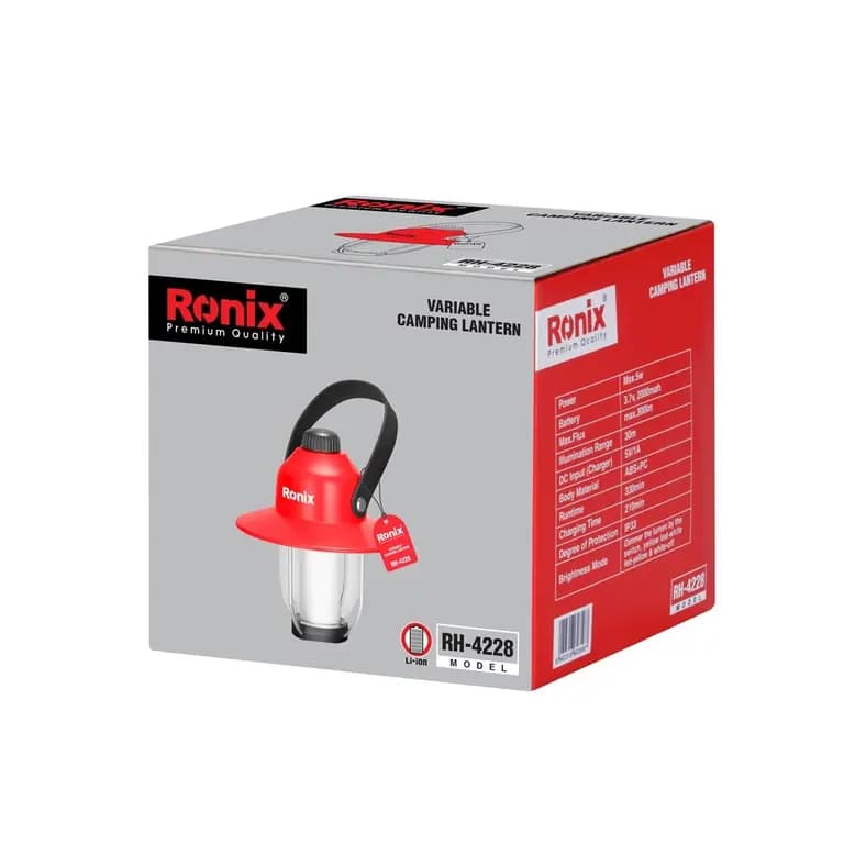 Лампа походная со встроеным аккумулятором IP33, , Ronix, RH-4228 — фото 10